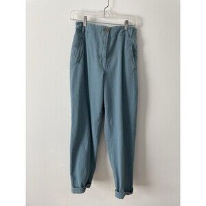 4.10 Bottega Chilometri Zero Pants Size 44 Small Medium Light Blue Italian Made